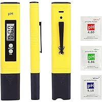 LIUMY pH Messgerät, pH Tester für Wasserqualität mit LCD-Display, tragbarer pH Messer, Monitor für Trinkwasser/Aquarium…