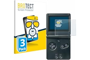 BROTECT Protector Pantalla Mate Cristal para Nintendo Gameboy Advance GBA SP (3 Unidades) Protección Anti-Reflejos