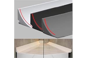 AIDEHUAKEJI Barre De Seuil De Douche Barrage D'Eau,Seuil De Douche,Barriere De Douche Anti DéBordement,BarrièRe Eau Douche,BarrièRe De Douche,Joint Porte Douche,Pour Cuisine,Salle De Bain,Blanc 2M