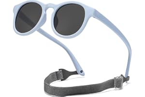 Suertree Baby Polarisierte Sonnenbrille 0-3 Jahre Silikon Sonnenbrille Kinder Flexible Anti UV400 UltraLicht Linse UV-Schutz im Freien