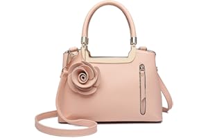 Miss Lulu Handtasche Damen Mit Blumen Henkeltasche Schultertasche Umhängetasche Elegant Kunstleder Retro Cross Body Tasche Damen