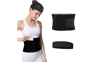 BDSHUNBF Bauchweggürtel, Waist Trainer, Taille Trimmer Fitnessgürtel, Fitness Gürtel Schwitzgürtel für Herren und Damen (M)