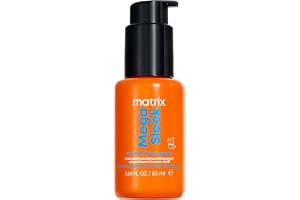Matrix Mega Sleek 96H anti-frizz topprock värmeaktiverat serum, professionell formel, anti-frizz hårvård 50 ml