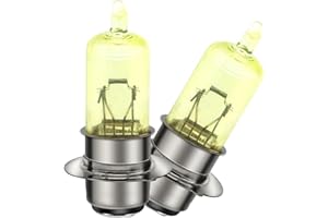 SOFOC P15D-25-1 Bulb 12V 35W Yellow H6M Motorcycle Headlights Scooter Bike Front Lamp Strong Penetration 2Pcs