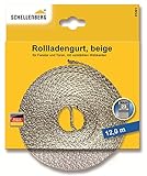 Länge: 12 m Schellenberg 31201 Rollladengurt 23 mm/12.0 m, beige