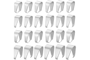 PH PANDAHALL PandaHall 160 Pcs 304 Acero inoxidable Snap Bail Hook Pinch Clip Collar Cierres Cuelgan los encantos colgantes Conectores de cadena para la fabricación de joyas