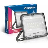 Crompton TabLight Outdoor Waterproof LED Flood Light 10W Cool Day Light | Pack of 1 | IP65 Rated, Wide-Beam, BIS Approved | Ideal for Garage, Garden