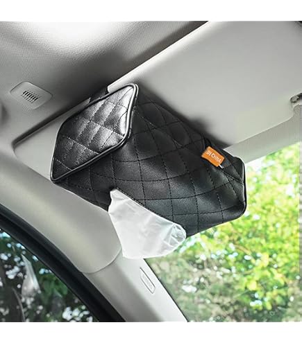 Car Tissue Holder For 120 Standard Tissue Boxes, Facial Tissue Holder For Auto Headrest, Faux Leather Napkin Box Cover, Large Capacity Car Tissue Dispenser Fits For 120 Kleenex Tissues Box (Brown - View #7