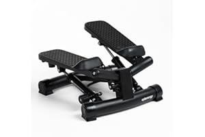 Advanced Stepper for Home 120 kg with Power Ropes, Twist Mini Step Stepper with Adjustable Intensity and Quiet Cylinders for Home Training, Brand Plenergy, Model Z2 Plus