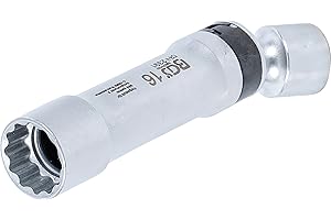 BGS 2391 | Douille articulée à bougie douze pans avec ressort de retenue | 10 mm (3/8") | 16 mm