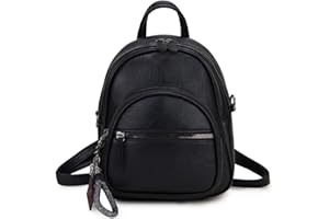 VX VONXURY Mini Mochila de Cuero PU Mochila Mujer con Correa Desmontable Mochila Pequeña Mujer con Bonita Decoración para Diario