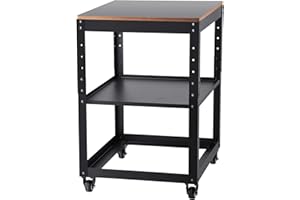 VEVOR Soporte para Cepillo Carga 45 kg 3 Velocidades Estante Móvil para Herramientas 4 Ruedas Espacio de Almacenamiento para la Mayoría de Cepillos Banco de Trabajo Máquinas Herramientas Eléctricas