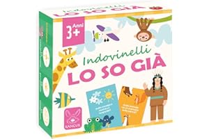 KANGUR Gioco Educativo Indovinelli Lo So Già per Bambini dai 3 Anni in su Sviluppa Logica Linguaggio e Immaginazione 72 Domande Illustrate Divertente Gioco da Tavolo per Famiglie e Bambini