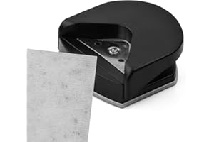 HANUNALIR Corner Rounder Punch, 4mm Mini Portable Corner Rounder Punch Corner Cutter, Corner Cutter Tool for Art Crafts Card Making Scrapbook (Black)