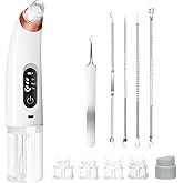 Vacuum Blackhead Cleaning Tool - 3 Programmed Deep Cleaning, Different Heads and Blackhead Cleaning Tweezers and Comedone