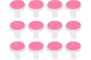 FRCOLOR Nagelsliphuvuden, paket med 12, elektriska sliphuvuden för småbarn, nagelfilverktyg med nagelklipparkuddar, lätt och bärbar design, idealiska nageltillbehör för nyfödda och bebisar