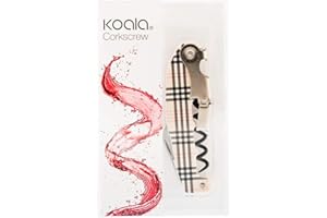 Koala Spain Retro Sacacorchos Dos Tiempos, Acero Inoxidable, Multicolor