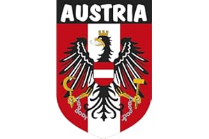 ARTIMAGEN Pegatina Escudo Austria 40x60 mm.