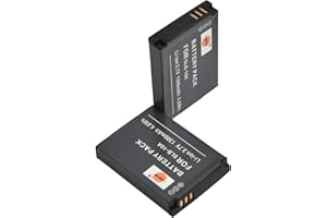 DSTE DE SLB-10A 2PCS DSTE - Batteria di ricambio Compatibile per SL202 SL310 SL420 TL9 WB150F WB250F HMX-U20 HZ10W HZ15W IT100 L100 L310W M310W NV9 fotocamera digitale SLB10A