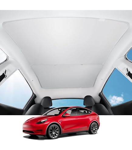 Pare-Soleil Toit Pour Tesla Model Y 2019-2024 - Anti-UV, Protection Chaleur - Camping & Ville