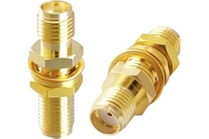 ACONRFTOL SMA Buchse auf SMA Buchse Koaxial-Adapter Koaxialer Stecker Connector für 4G WiFi-Antenne GPS-Antenne Wireless LAN-Geräte