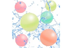 ATSMOCE Bombe d'Acqua Riutilizzabili, Bombe d'Acqua Colorato, Riempimento Rapido Gavettoni, Facile da Riempire, Adatti per Feste Estive Piscina Spiaggia Giardino Palloncini Gioco (15 PCS)