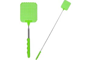 HIBUY Fliegenklatsche Direct-Hit-72 - ausziehbare & extra lange Teleskop-Fliegenklatsche - Farbe Grün