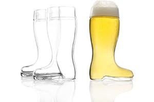 STÖLZLE LAUSITZ Stölzle Oberglas Bicchieri da birra a stivale 250 ml I set di 3 bicchieri da birra di bella forma 0,25l I lavabili in lavastoviglie I cristallo pregiato senza piombo I infrangibili I stivale