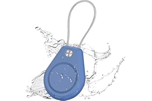 AXFEE Portachiavi AirTag, Custodia per AirTag con Filo, Copertura Integrale Guscio Protettivo per AirTag, Supporto per Cover Protettiva per Tracker per AirTag, per Zaini, Animali Domestici-Blu Scuro