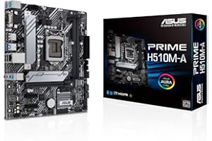 Asus PRIME H510M-A, Scheda madre Intel H510 (LGA 1200) micro ATX con PCIe 4.0, slot M.2 da 32 Gbps, Lan Intel 1 Gb, DisplayPort, HDMI, D-Sub, USB 3.2 Gen 1 Type-A, AURA Sync