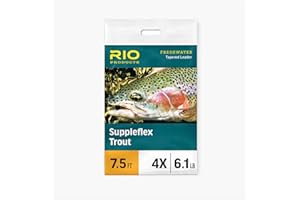RIO Products Fliegenfischen Suppleflex Forellenvorfach, 3 Stück