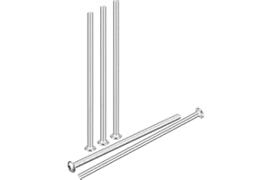 DTGN M4-0.7x90mm Button Head Socket Cap Screws - 12Pack - Good for Road Bicycle, Mountain Bike, Auto, Motorcycle - 304 Stainless Steel Whitewashed - Hex Socket Drive Fasteners