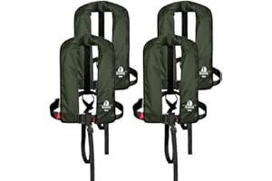 ‎12SKIPPER 12skipper 4er-Set Automatik-Rettungswesten 165N ISO mit Harness