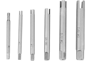 PYANGLI Gewindebohrer-Auszieher - Gebrochener Stahlgewindebohrer-Entferner Abgezogener Gewindebohrer-Ausziehersatz (Größe : 6PCS)
