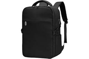 Ryanair Backpack 40 x 30 x 20, Hand Luggage with PC Bag 14 Inches, Lightweight Unisex Travel Backpack for Men and Women, Black, 40x30x20, Ryanair Hand Luggage 40x30x20