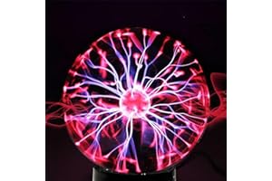 ‎DELIPOP DELIPOP 4 Zoll Plasmakugel, Magische Leucht Ball, Berührungsempfindliche Blitzkugel, Physik Blitzlicht Plasmalampe Sphäre, Globe Sphere Light, Touch Sensitive Lampe für Geschenke zu Weihnachten