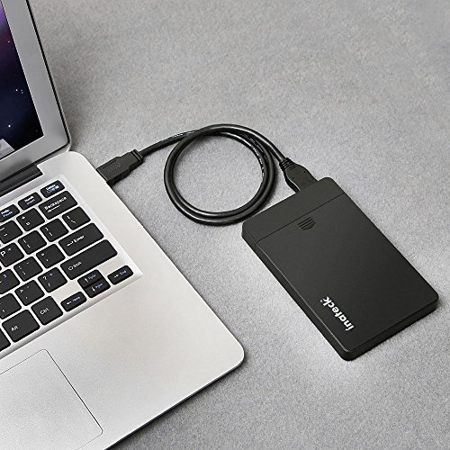 Inateck USB 3.0 Externes 2,5 Zoll Festplattengehäuse für 9.5mm 7mm 2.5 Zoll SATA-I, SATA-II, SATA-III, SATA SSD und HDD, Unterstützt UASP - 7
