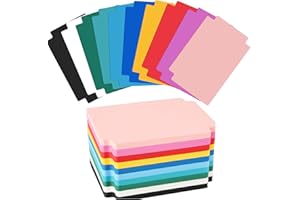 AOBOPLE 100 Pezzi Divisori di Pagina per Carte, 10 Colori Divisori per Carte da Gioco Card in Plastica, Dimensioni Standard, Divisori per Cart di Collezionabili, per Sport Contenitori Raccoglitori(95 x 70 mm)
