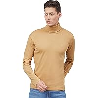 CHKOKKO Men's Winter Wear Cotton Turtle Neck Full Sleeves T-Shirt
