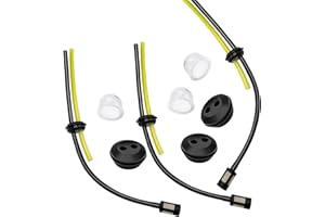 SEMAZZ Benzinfilter Kit,3 Satz Universal Mäher Fitting Kit Einschließlich 3 Strimmer Kraftstoffleitung + 3 Gummitülle Dichtung + 3 Filter Primer Birne Benzinschlauch Dichtung für Motorsense Timbertech