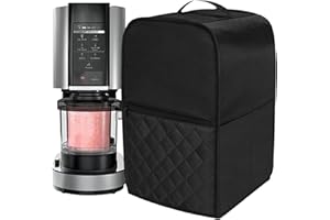 ATMWM Eismaschine Abdeckung für Ninja Creami NC501EU, NC301EU, NC299EU, Ninja Staubschutz Schutzhülle, Ice Cream Maker Abdeckung, Ice Cream Maker Zubehör, 43 x 28 x 27,5 cm