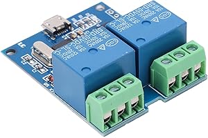 Kadimendium USB Relay Module 2‑Channel PCB Smart Control Switch Induction Module for Controlling ON‑OFF DC 5V