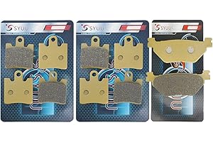 S SYUU SYUU Motorcycle Aftermarket part Front Rear Brake Pads compatible with/for Yamaha FJR1300 FJR 1300 2006-2018 XV1900 XV 1900 A Midnight Star 2011-2016 FA423F FA319R