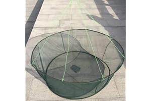 Venus valink Pliable Tombant Filet Pêche Épuisette Crevette Appât Crabes Crevette Jetée Port Étang Maille, Pêche au Crabe Attrape Poisson Crevette Écrevisses Lobster Crabes Tombant Pliable Filet