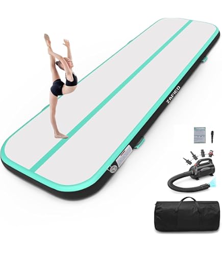 tectake® - Airtrack mat - Opblaasbare gymnastiekmat Air Flexy - Incl