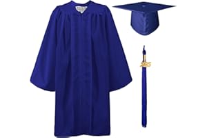 GraduationMall Guardería Graduación Toga y Birrete Mate para Niños 2025 Preescolar Niño Niña Regalo 9 Colores