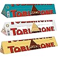 Crunchy Almonds Chocolate Bar 360g with White Chocolate Bar 360g & Milk Chocolate Bar 360g - Bundle Consisting of Mixed Toblerone x3 Packs