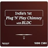 Beyond Appliances Cube BLDC Plug N Play Ductless Kitchen Chimney | 1600 CMH | AutoClean | 5-Stage Charcoal Activated Filter |