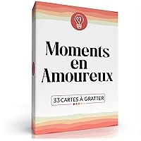 ZENAGAME Moments en Amoureux - Le Jeu de Cartes à Gratter avec 33 Idées d'Activités et de Sorties pour Couple - Cadeau Romant