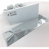 QUARKZMAN 1320 stuks zelfklevende spiegelmozaïektegelstickers, 10 x 10 mm, mini-mozaïektegels van acryl, vierkant, voor discobal, ambachtelijke decoraties, zilverkleurig